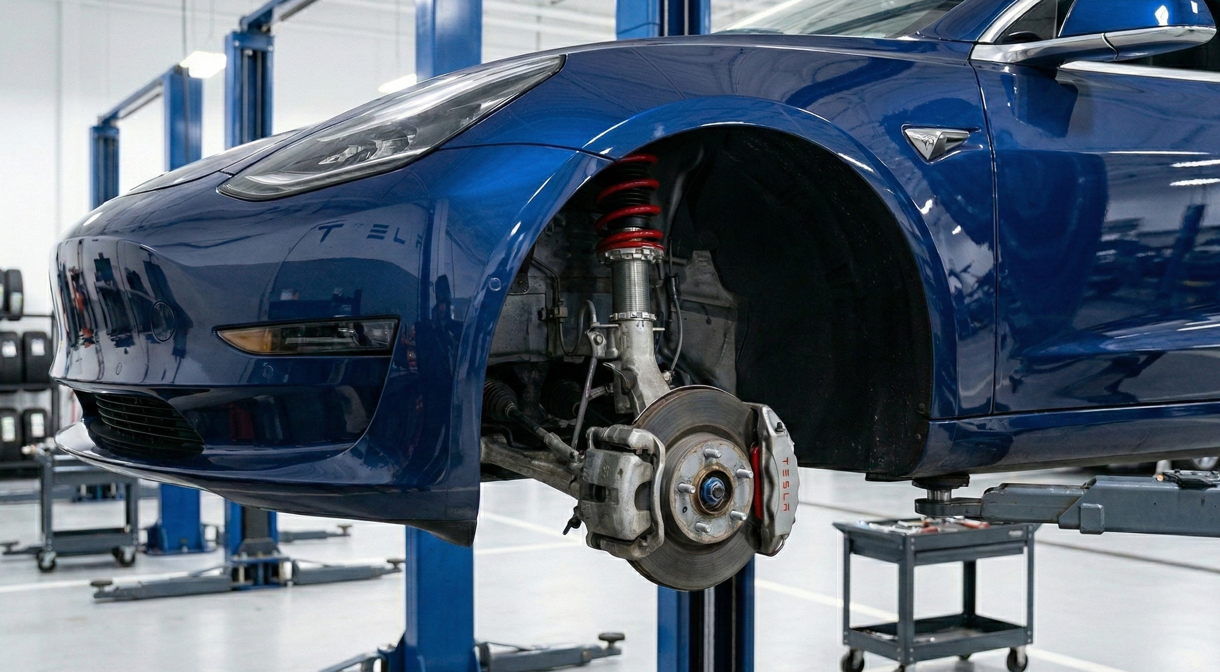 테슬라 어퍼암 사제 교환 후기(51volt) | 하체 소음(찌그덕·끼익) 원인, 점검, 비용 가이드